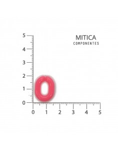 Eslabón de plástico rosa...