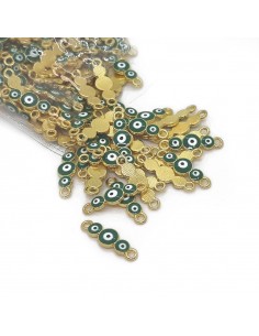 Dije esmaltado verde/dorado... 2