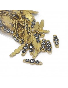 Dije esmaltado negro/dorado... 2