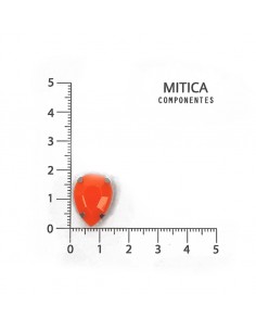 Gema engarzada naranja neón... 2