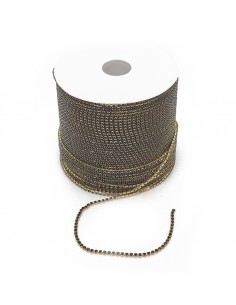 Cadena strass negro N8 1910...