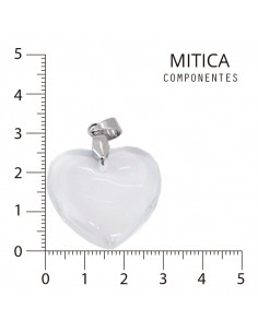 Corazón vidrio Blanco de... 2