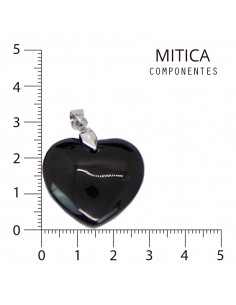 Corazón vidrio Negro de... 2