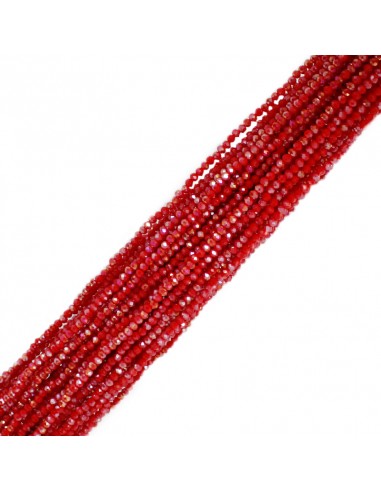 Roca Cristal 4MM Rojo Tornasol [1tira ]