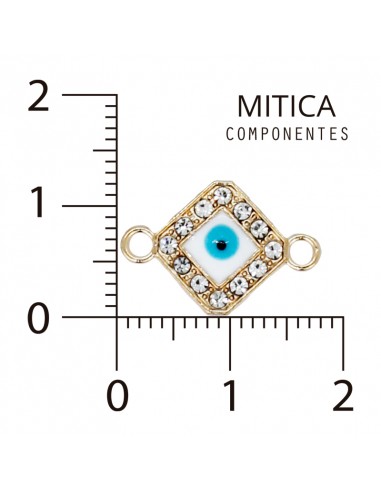 Ojo de Strass Dorado/Blanco Art.H3135...