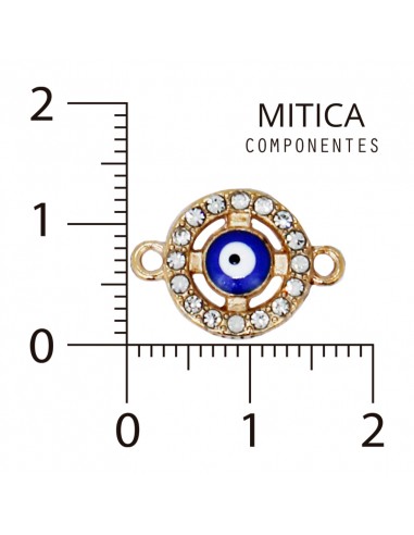 Ojo de Strass Dorado/Azul Art.H3160...