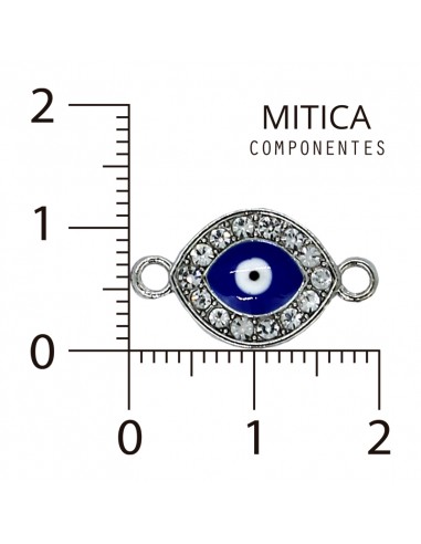 Ojo de Strass Níquel/Azul Art.H3136...