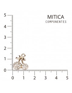 Cereza de Strass Dorado...