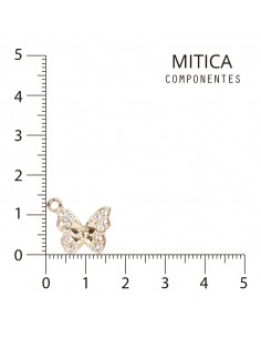 Mariposa de Strass Dorado...