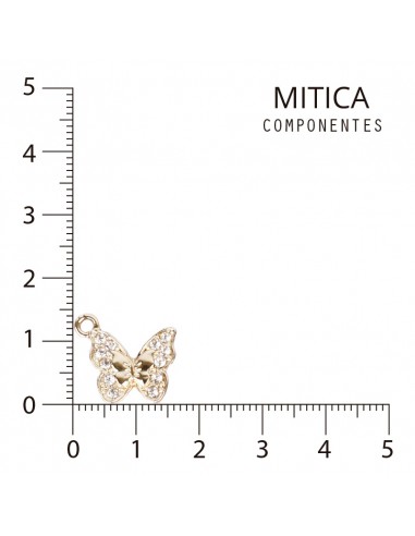 Mariposa de Strass Dorado Art.J6894...