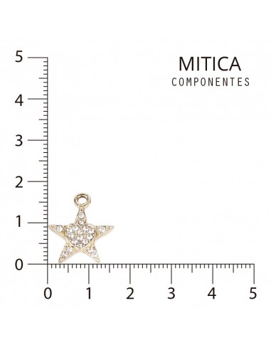 Estrella de Strass Dorado Art.J6883...