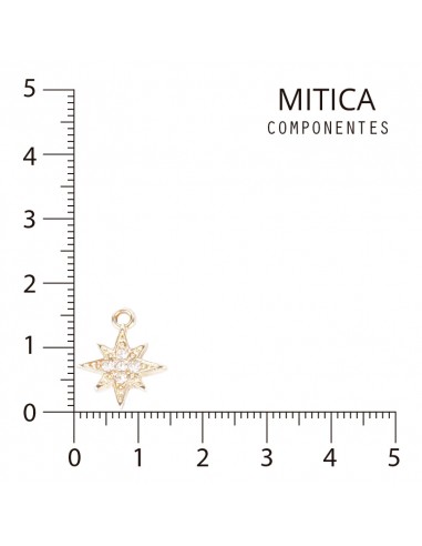 Estrella de Strass Dorado Art.J6877...