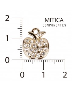 Manzana de Strass Dorado...