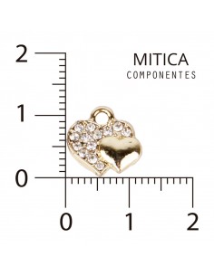 Corazón de Strass Dorado...