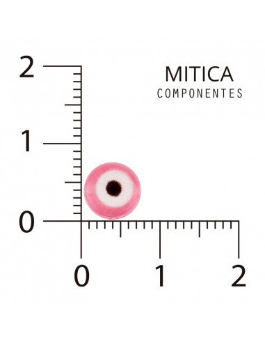 Ojo Turco Plástico Fucsia 7mm...