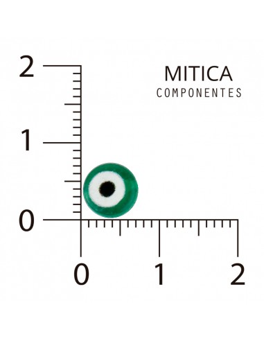 Ojo Turco Plástico Verde Oscuro 7mm...