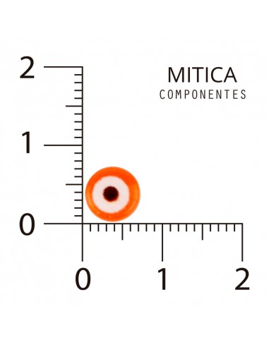 Ojo Turco Plástico Naranja 7mm...