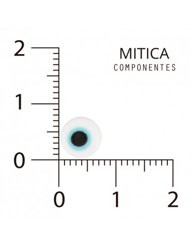 Ojo Turco Plástico Blanco 7mm...