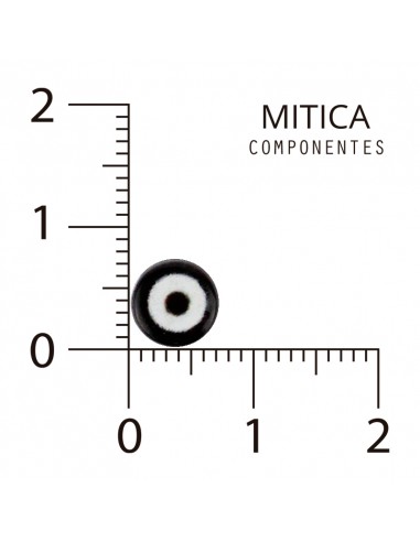 Ojo Turco Plástico Negro 7mm...