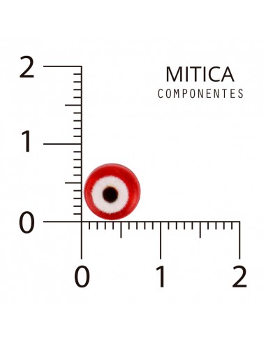 Ojo Turco Plástico Rojo 7mm Art.J6644...