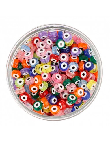 Ojo Turco Plástico Multicolor 7mm...