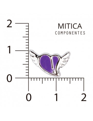Dije CCB Esmaltado Corazón Lila...