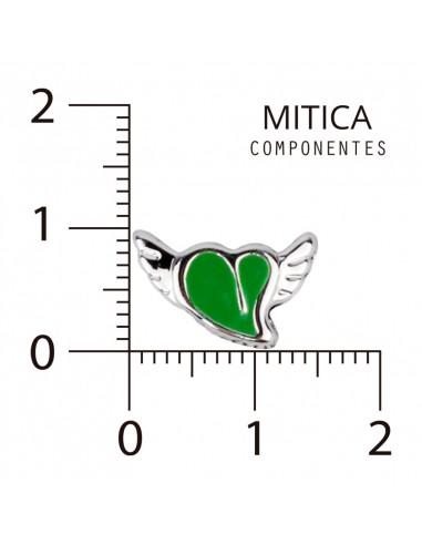 Dije CCB Esmaltado Corazón Verde...