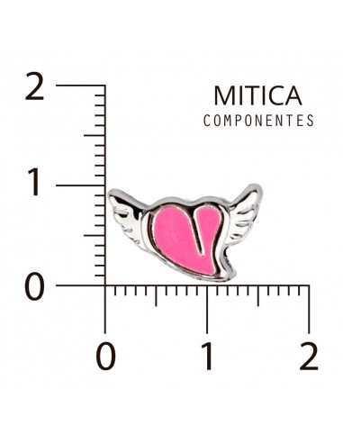 Dije CCB Esmaltado Corazón Fucsia...