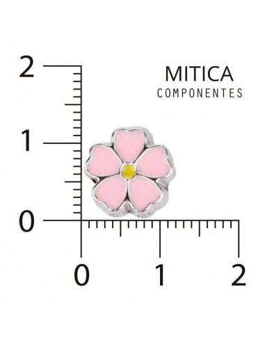 Dije CCB Esmaltado Flor Rosa...