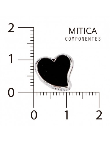 Dije CCB Esmaltado Corazón Negro...
