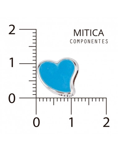 Dije CCB Esmaltado Corazón Celeste...