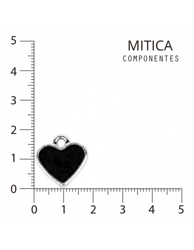 Dije CCB Esmaltado Corazón Negro...