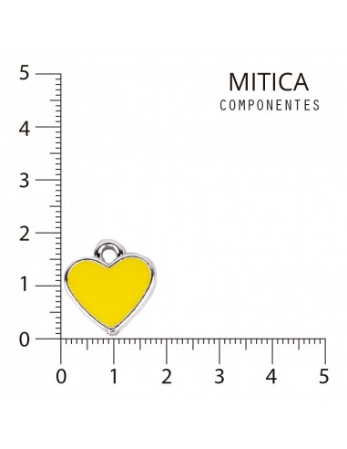 Dije CCB Esmaltado Corazón Amarillo...