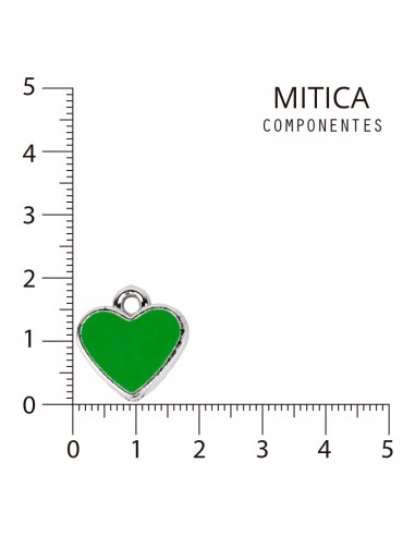 Dije CCB Esmaltado Corazón Verde...