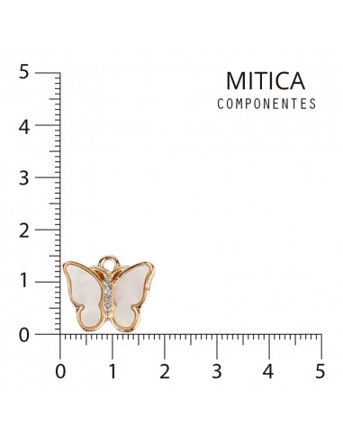 Dije Mariposa Acrílico y Strass Crudo...