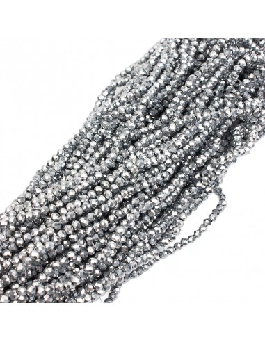 Roca Cristal 3MM Hematite [1tira ]