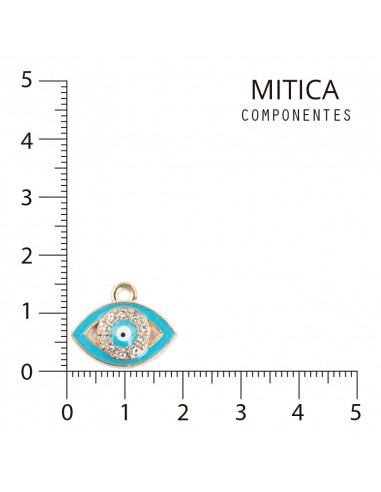 Ojo de Strass Dorado/Cyan Art.I8356...