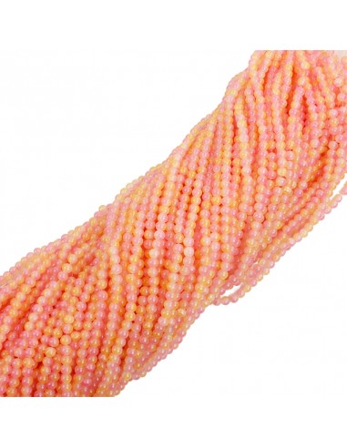 Cuenta de Vidrio Bicolor Talle 6 Rosa...
