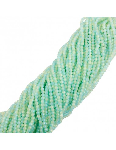 Cuenta de Vidrio Bicolor Talle 6 Aqua...