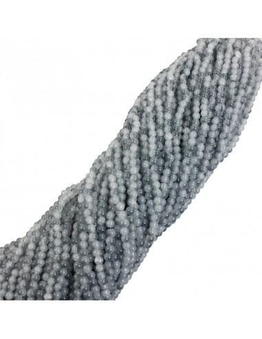 Cuenta de Vidrio Bicolor Talle 6 Gris...