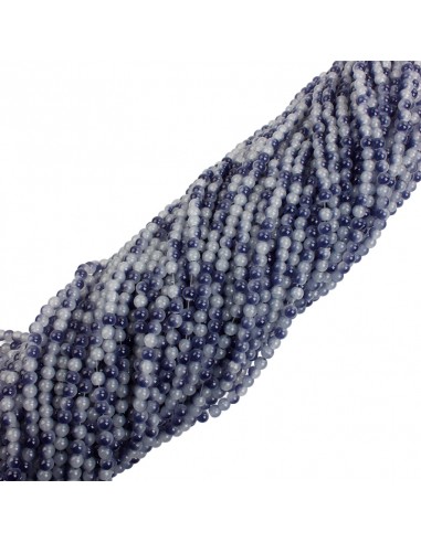 Cuenta de Vidrio Bicolor Talle 6 Azul...