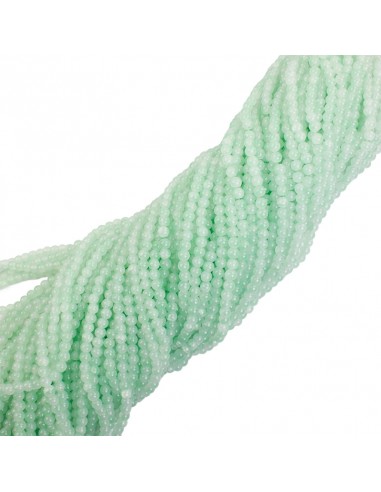 Cuenta de Vidrio Bicolor Talle 6 Aqua...