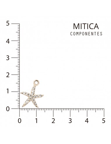 Estrella de Mar de Strass Dorado...