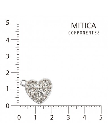 Corazón Strass Níquel Art.I7152 [1 Unid]