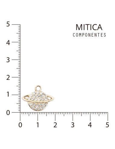 Dije de Strass Planeta Dorado...