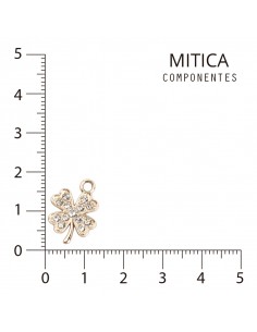 Trébol de Strass Dorado...