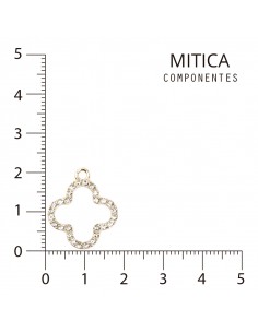 Trébol de Strass Dorado...