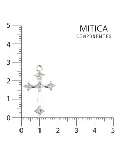 Cruz de Strass Níquel...
