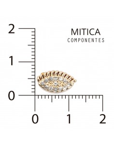 Ojo de Strass Dorado Art....