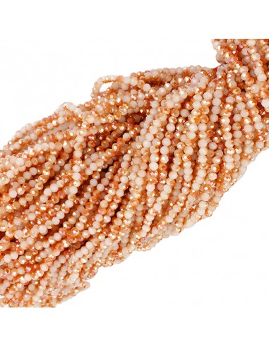 Roca Cristal 4MM Bicolor Camel [1tira ]